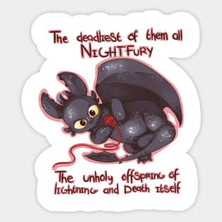 The Nightfury! Sticker